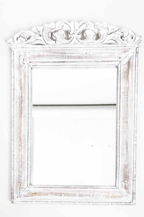 Mirror white wash 40x50 cm
