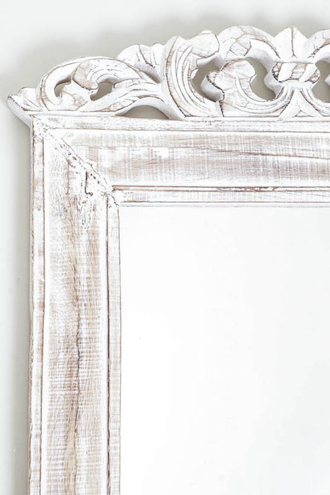 Mirror white wash 40x50 cm