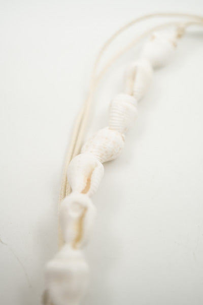 Chaîne de cheville coquillages réglable