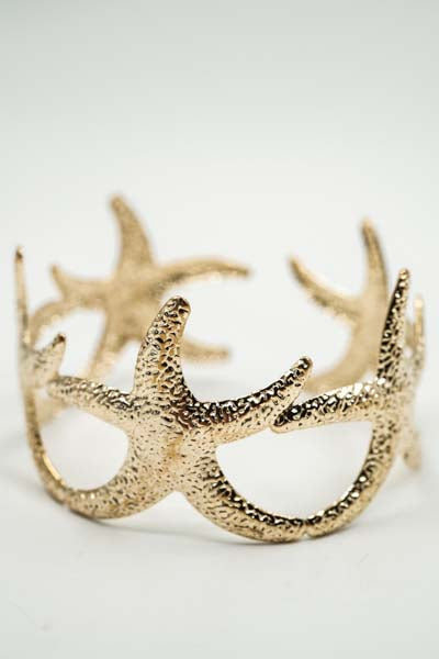 Bracelet, wide, gold-plated, ornate