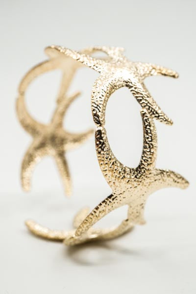 Bracelet, wide, gold-plated, ornate