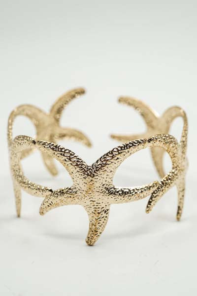 Bracelet, wide, gold-plated, ornate