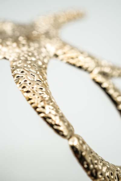 Bracelet, wide, gold-plated, ornate