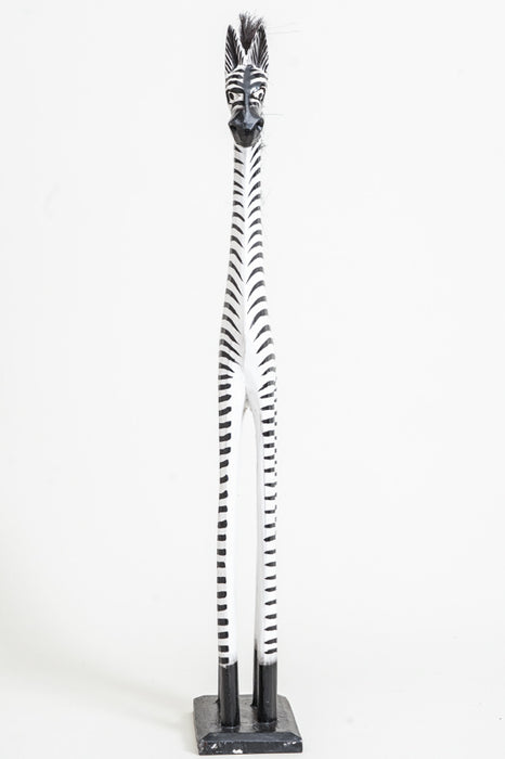 Zebra painted black/white 60cm