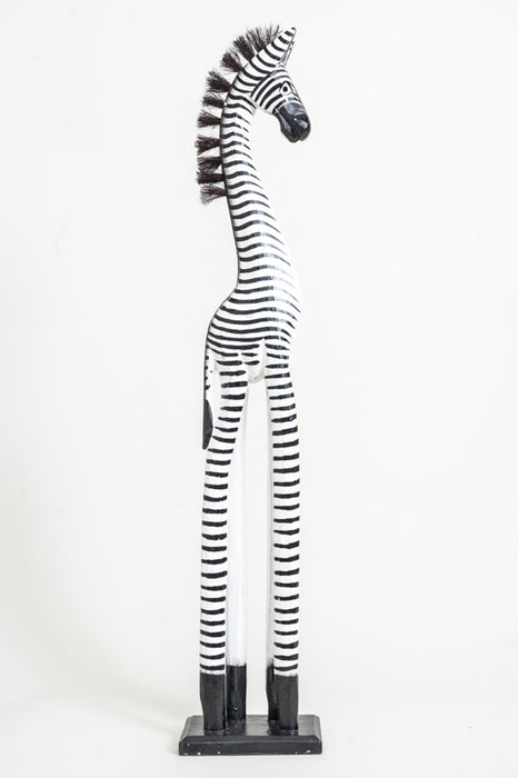 Zebra painted black/white 80cm