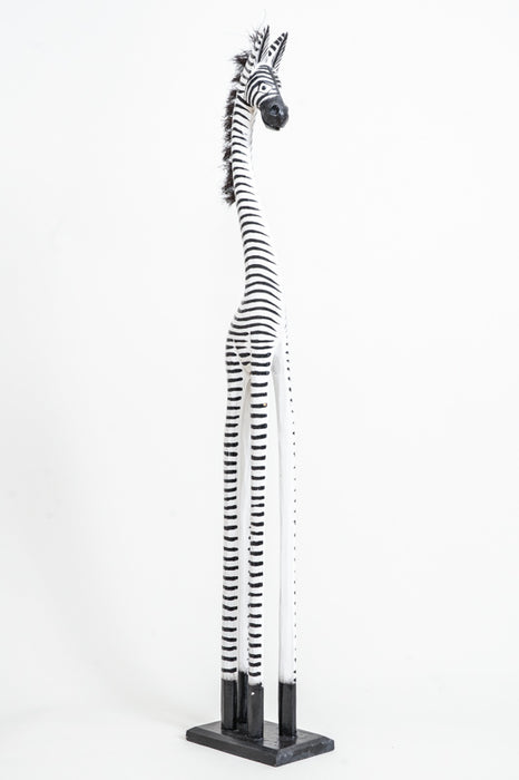 Zebra painted black/white 100cm