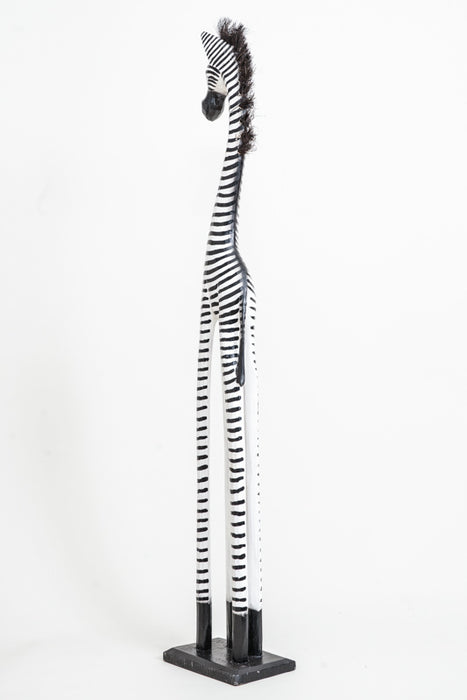 Zebra painted black/white 100cm