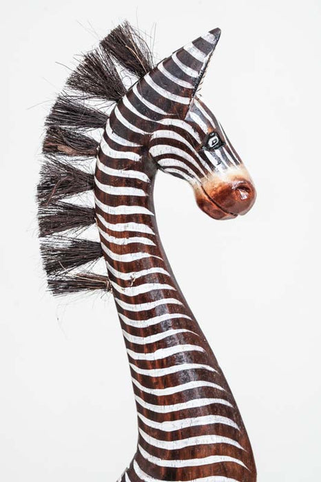 Zebra painted brown/white 60cm