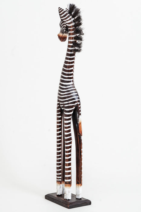 Zebra painted brown/white 60cm