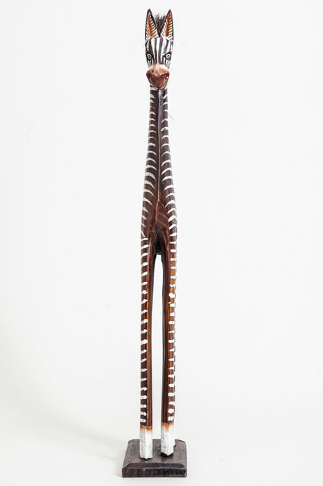 Zebra painted brown/white 60cm
