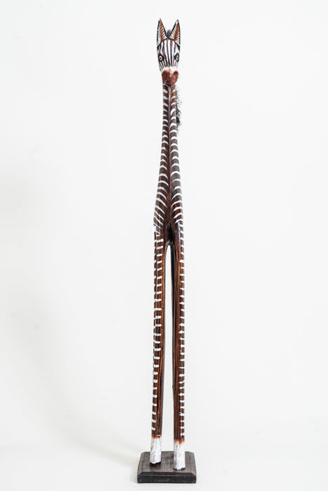 Zebra painted brown/white 80cm