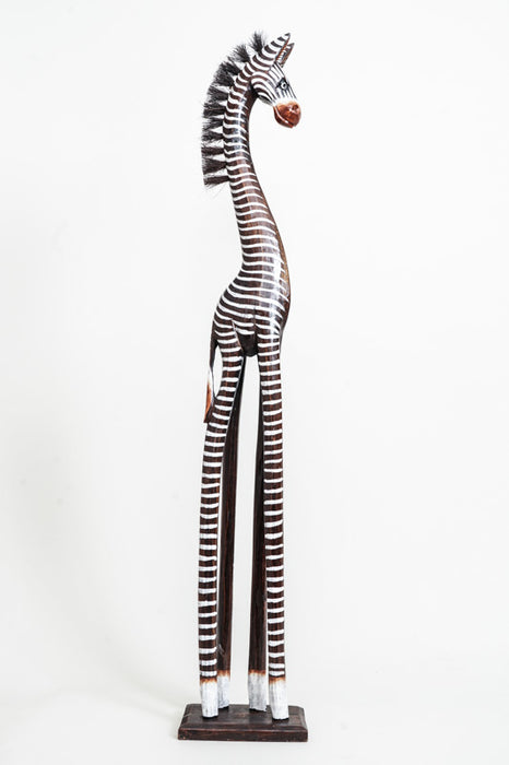 Zebra painted brown/white 100cm