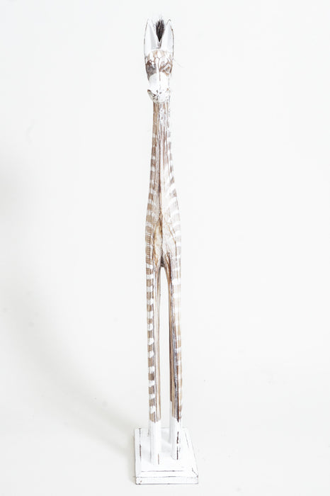 Zebra, light brown/white painted, 60cm