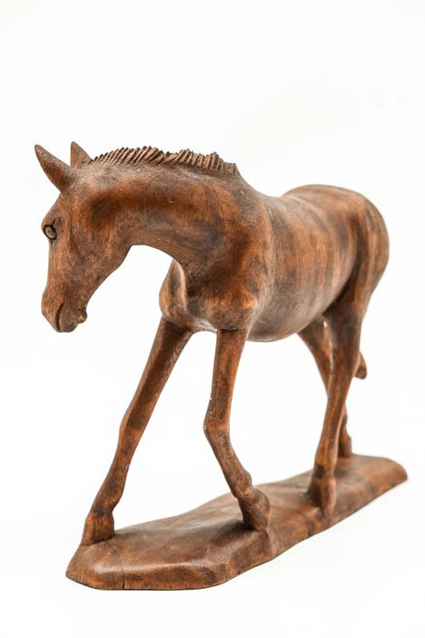 Decorative horse, Suar wood, 20cm