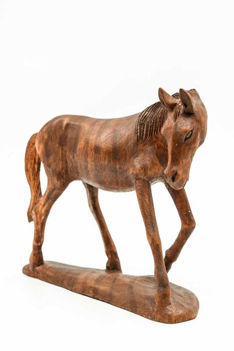 Decorative horse, Suar wood, 20cm
