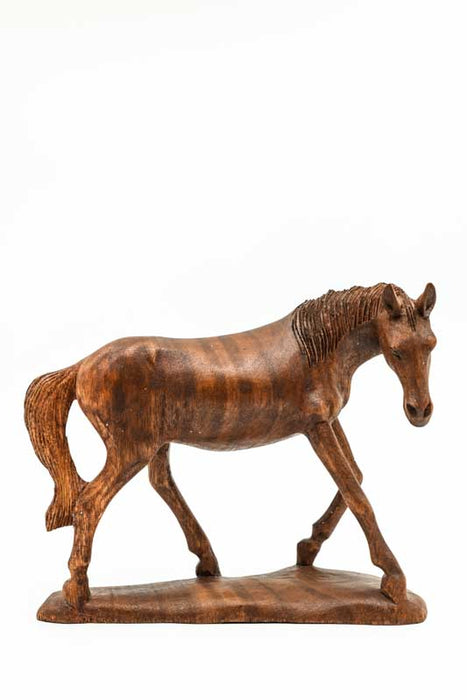 Decorative horse, Suar wood, 20cm