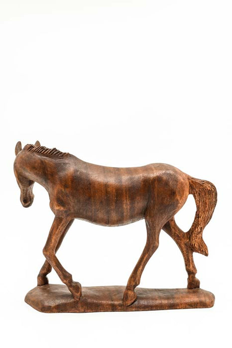 Decorative horse, Suar wood, 20cm