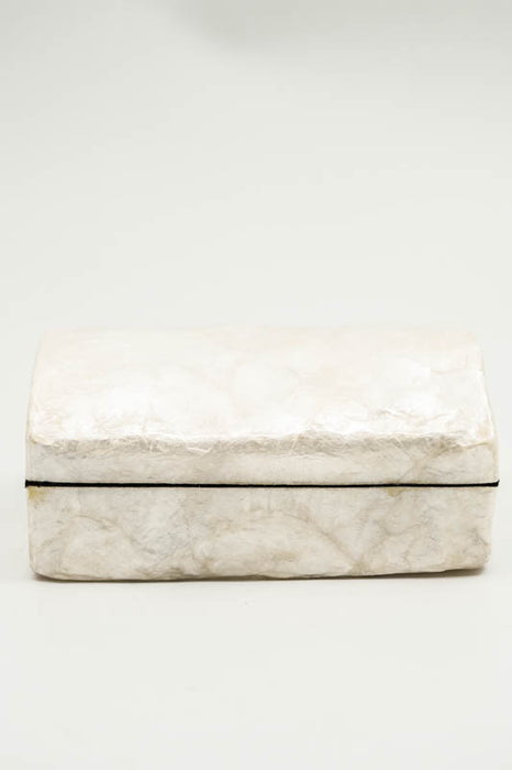 Jewelry box decorated with shells, large, 13x9x7cm