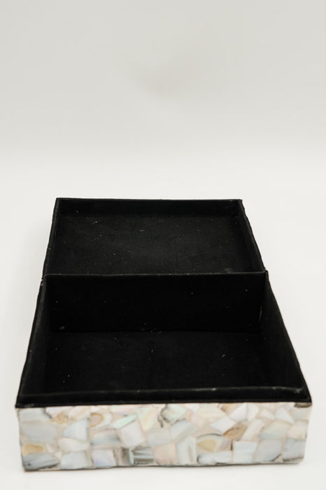 Boîte à bijoux décorée de coquillages, 15 x 20 x 8 cm