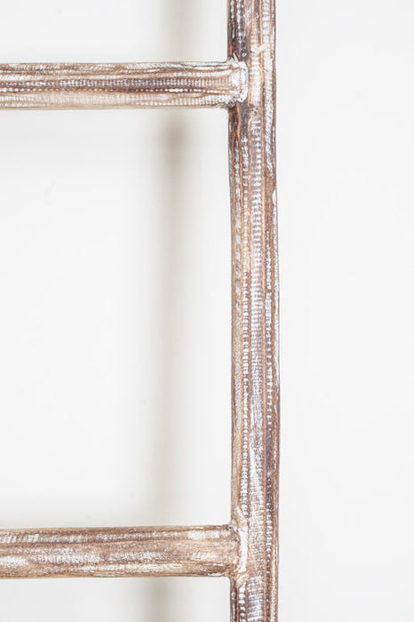 Teak wood ladder, brown, 160 cm