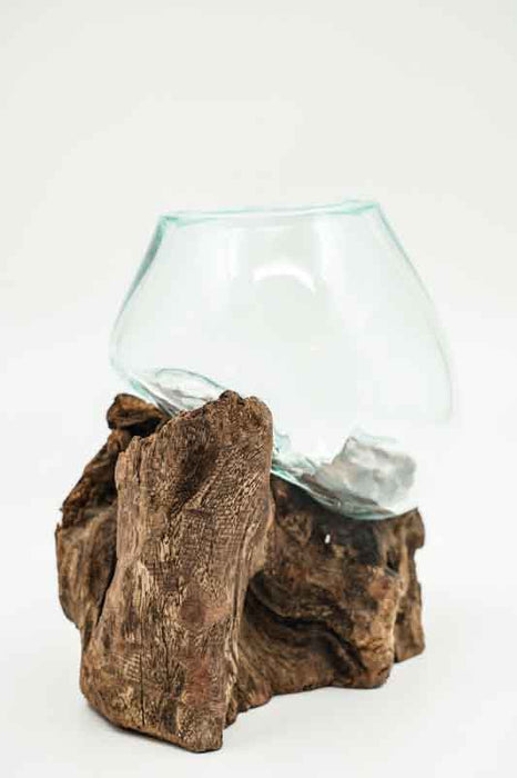 decorative glass on wood 12cm