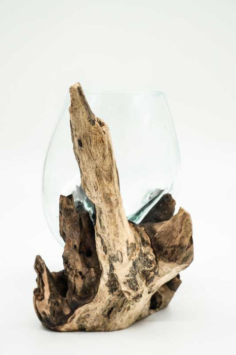 decorative glass on wood 12cm