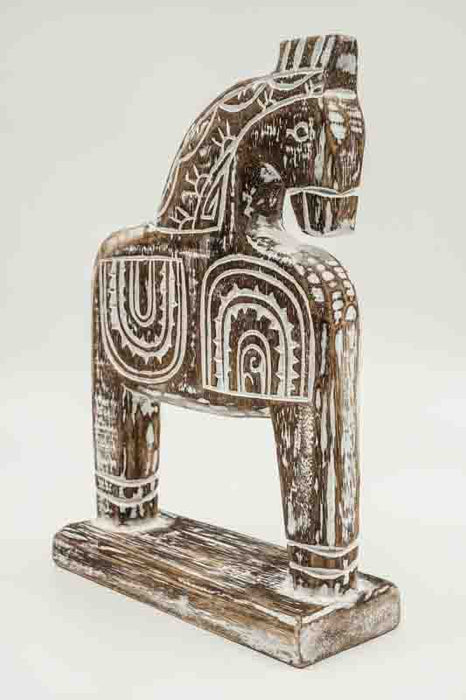 Decorative horse stand, brown, 33cm