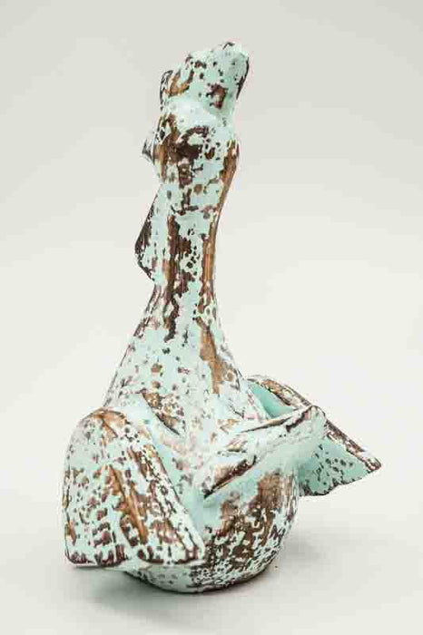 Decorative chicken, antique green, 20cm