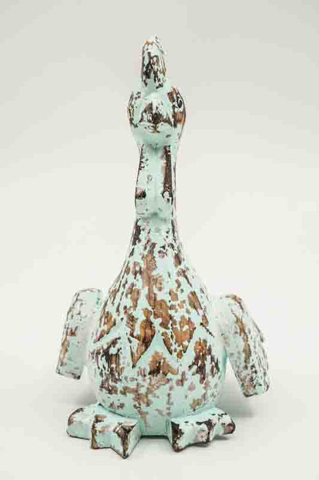 Decorative chicken, antique green, 20cm