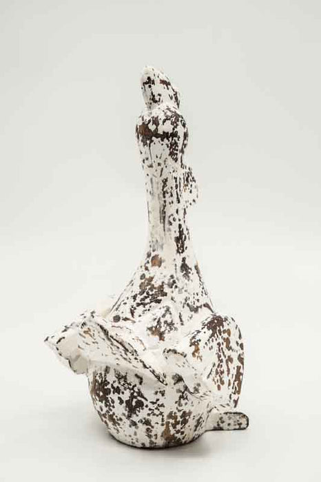 Decorative chicken, antique white, 25cm