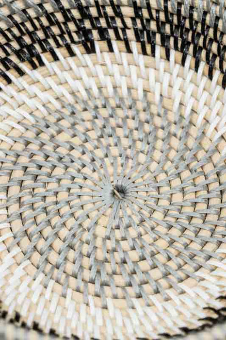 Dekoschale Rattan braun/beige klein 24x7cm