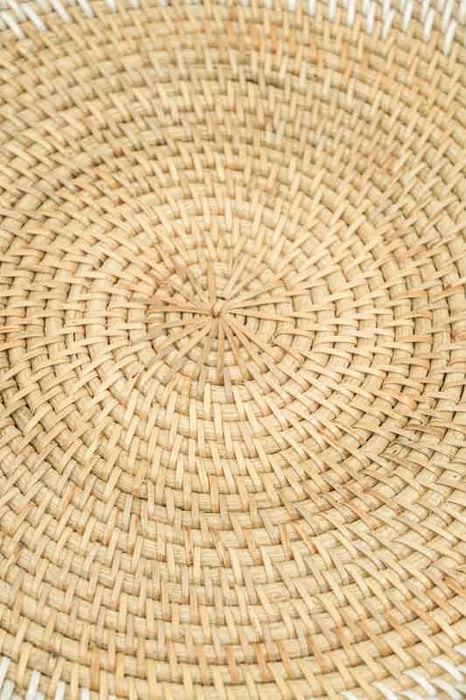 Dekoteller Rattan rund beige/hellbraun gross 30x5cm
