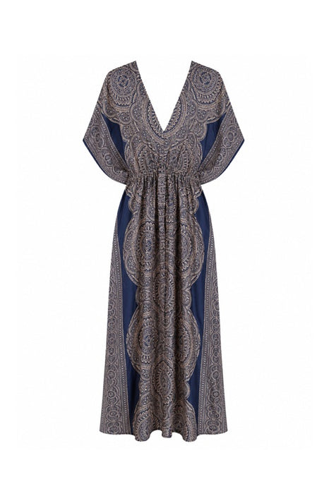 Kleid lang Fledermausärmel Rayon assortiert - One Size