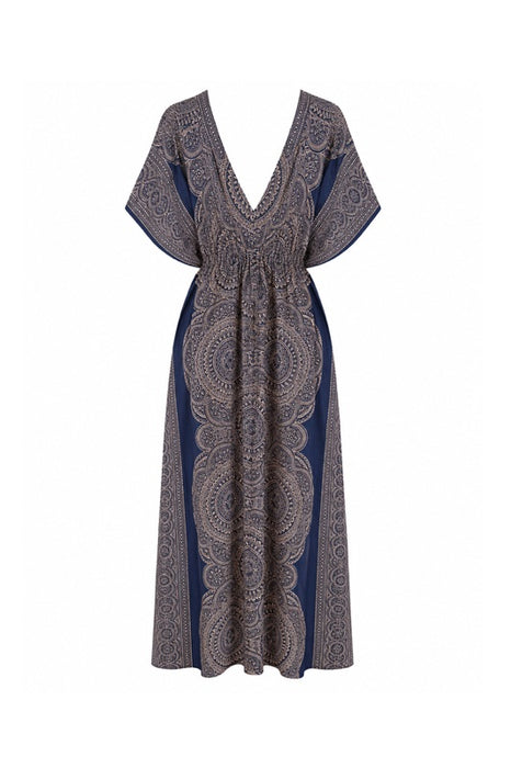 Kleid lang Fledermausärmel Rayon assortiert - One Size