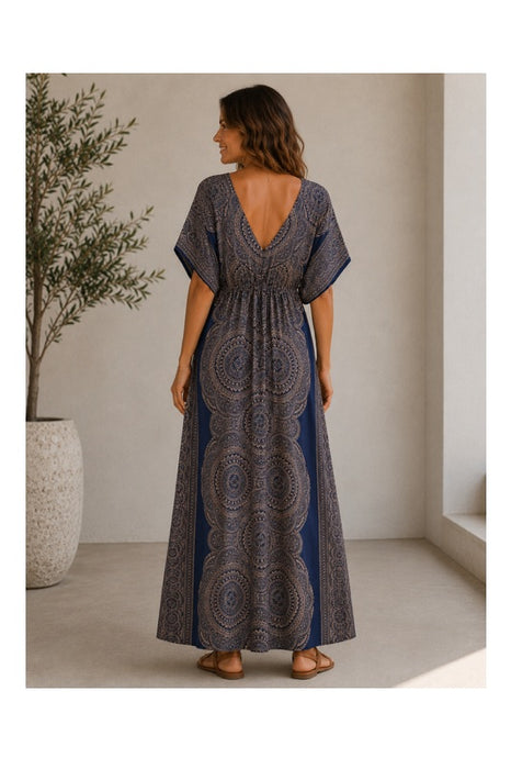 Kleid lang Fledermausärmel Rayon assortiert - One Size