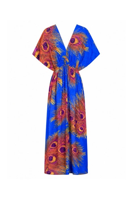 Dress long batwing sleeves rayon assorted - One Size