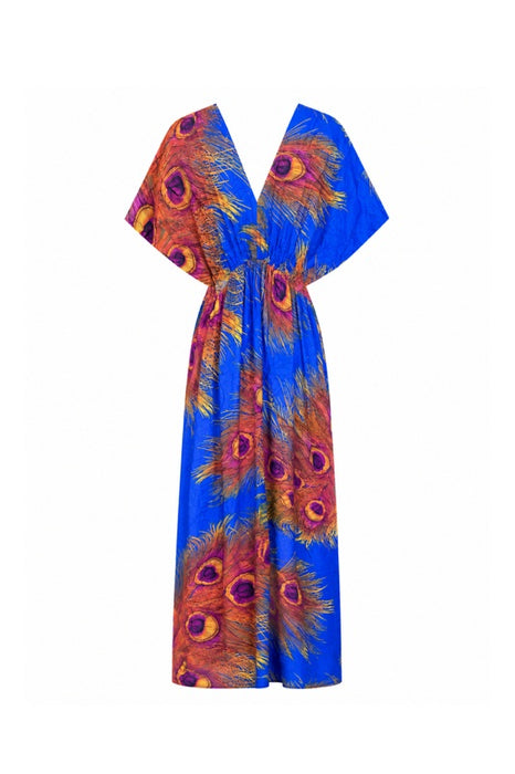 Dress long batwing sleeves rayon assorted - One Size