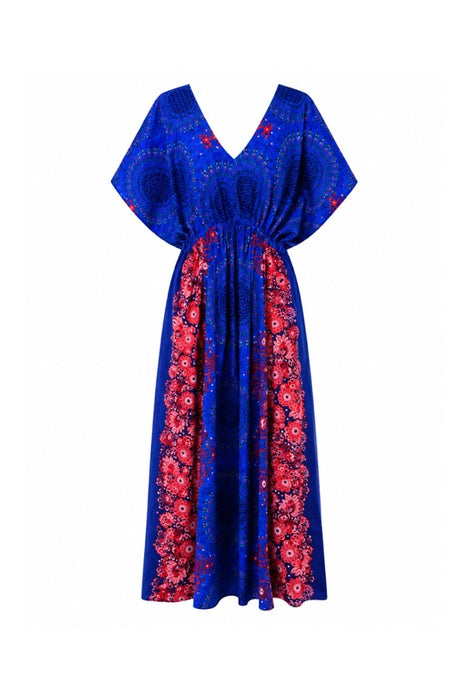 Dress long batwing sleeves rayon assorted - One Size