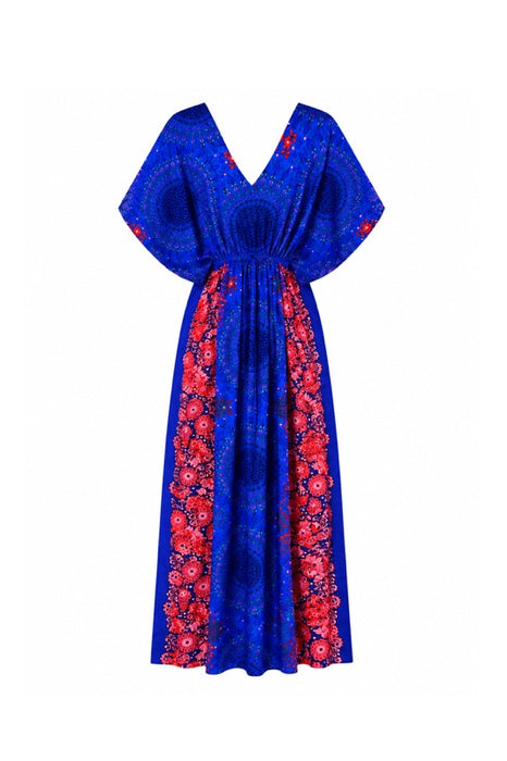 Dress long batwing sleeves rayon assorted - One Size