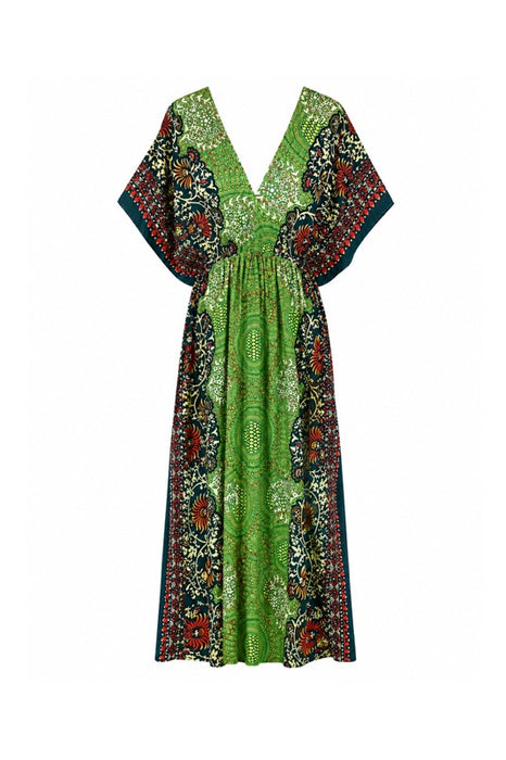 Dress long batwing sleeves rayon assorted - One Size