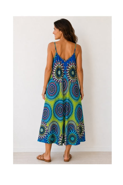 Long Sundress Rayon Assorted - One Size