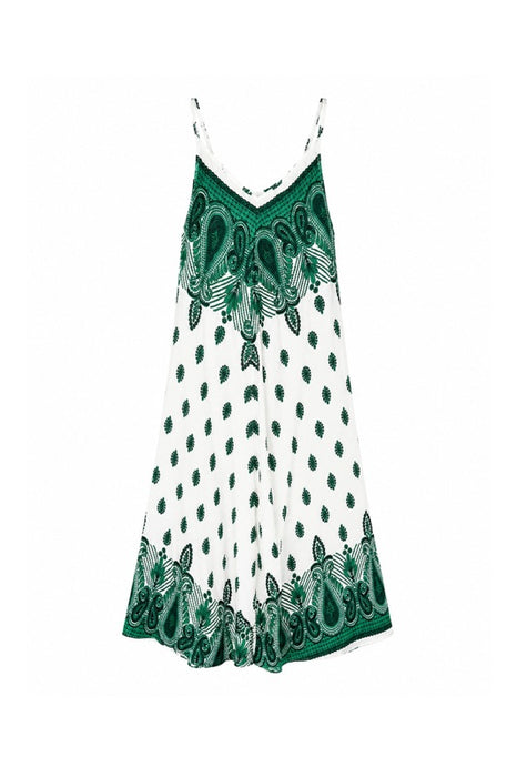 Robe longue à bretelles en rayonne assortie - Taille unique