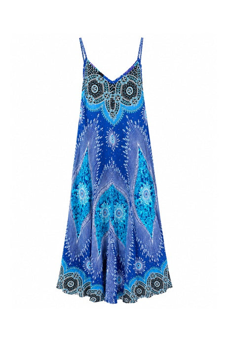 Long slip dress Rayon assorted - One Size