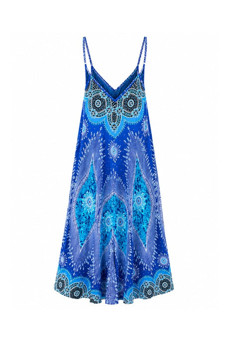 Long slip dress Rayon assorted - One Size