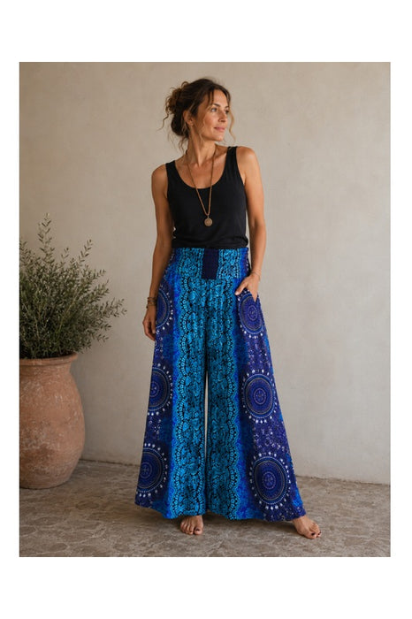 Hose weite Beine Rayon assortiert - One Size