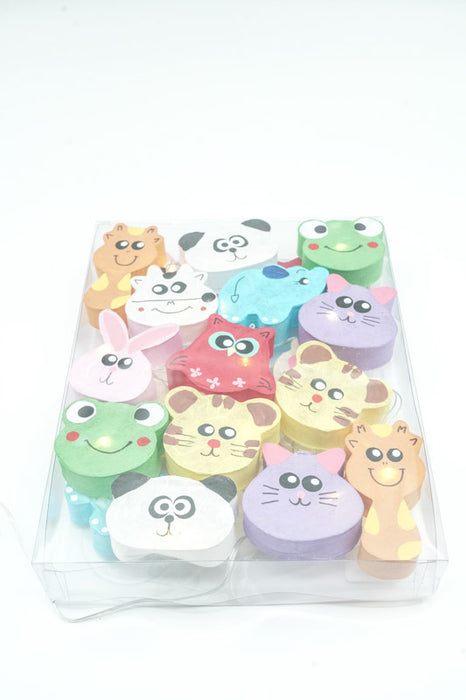 Lichterkette Papier Balls USB Tiere