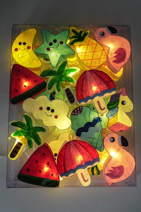 Lichterkette Papier Balls USB Sommerfeeling