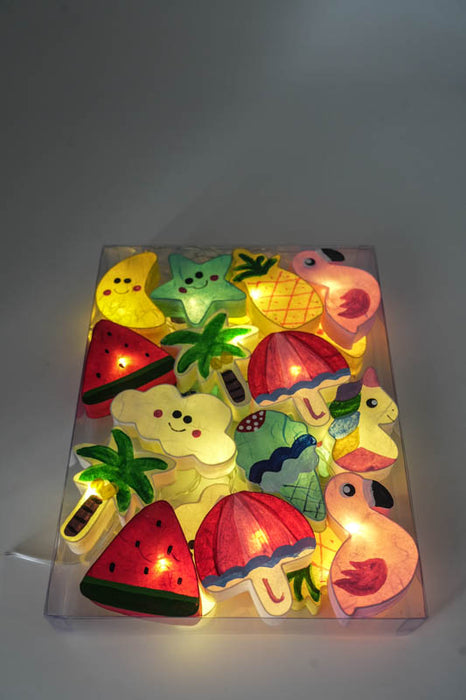 Lichterkette Papier Balls USB Sommerfeeling