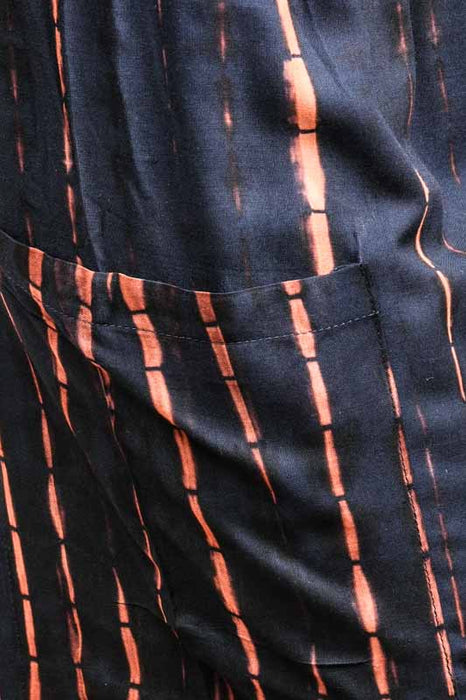 Aladdin Bali Batik Patterned Trousers, Blue - One Size