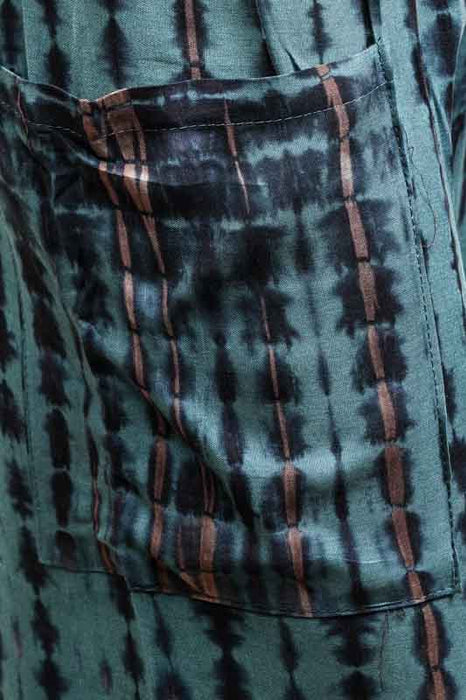 Aladdin Bali Batik Patterned Trousers, Turquoise - One Size